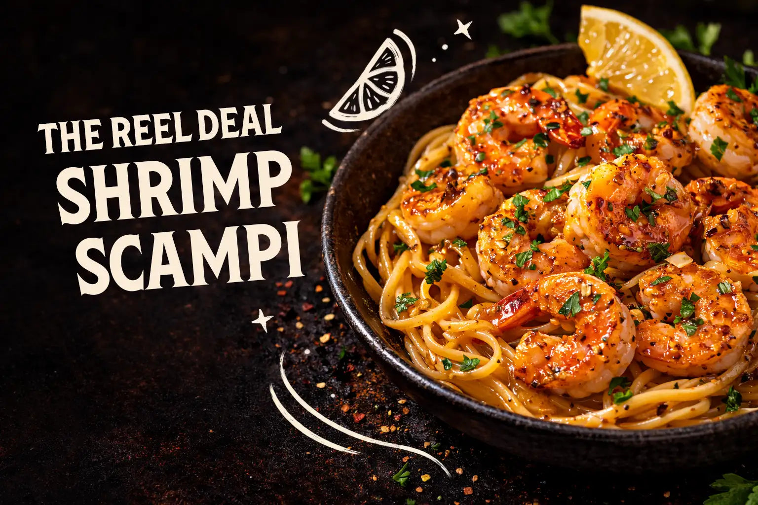 The Reel Deal Shrimp Scampi